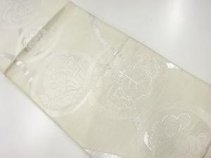 アンティーク　丸文に松桐蝶模様織出し袋帯（材料）